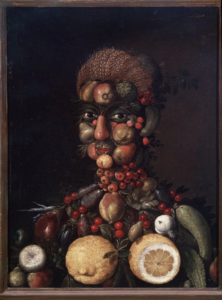Figura umana fatta di frutta e verdura - Museo di Capodimonte, Napoli